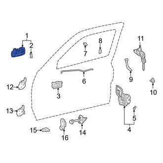 Toyota OE - Front Left Outer Exterior Door Handle