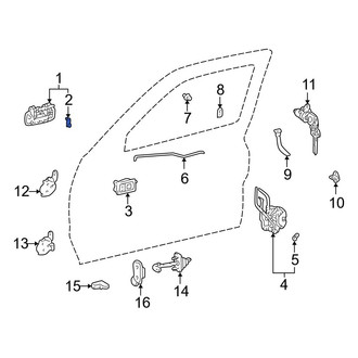 Toyota OE - Left Outer Interior Door Handle Clip