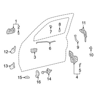 Toyota OE - Front Door - Lock & Hardware