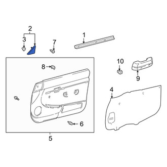 Toyota OE - Front Left Door Trim Molding