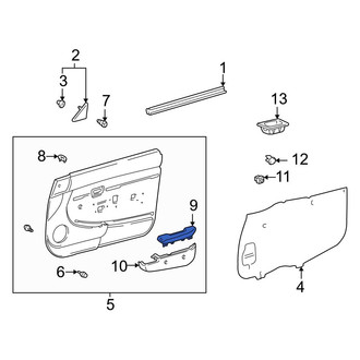 Toyota OE - Front Left Door Armrest