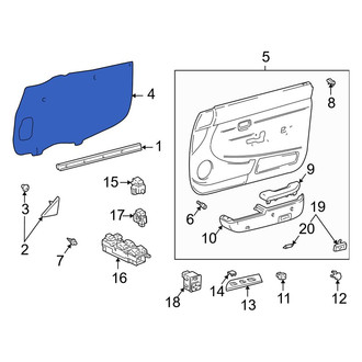 Toyota OE - Front Door Access Cover