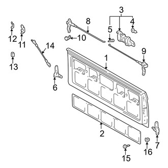 Toyota OE - Pick Up Box - Tail Gate
