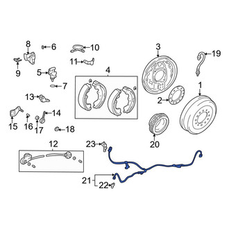 Toyota OE - Rear ABS Wheel Speed Sensor Wiring Harness