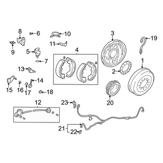 Toyota OE - Rear Suspension - Brake Components