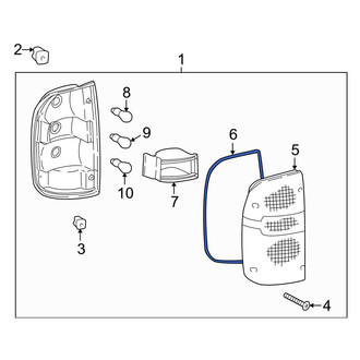 Toyota OE - Tail Light Lens Seal