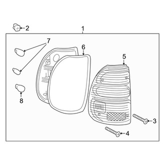 Toyota OE - Rear Lamps - Tail Lamps