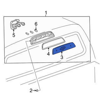 Toyota OE - Rear Center High Mount Stop Light Lens