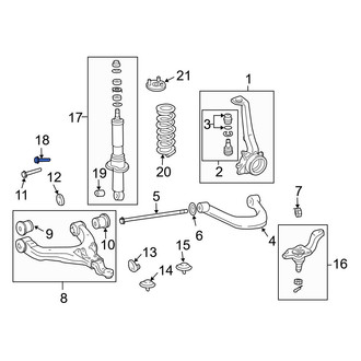 Toyota OE - Suspension Strut Bolt
