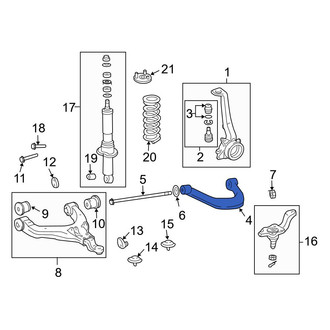 Toyota OE - Front Left Upper Suspension Control Arm