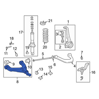 Toyota OE - Front Left Lower Suspension Control Arm