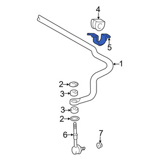 Toyota OE - Front Left Suspension Stabilizer Bar Bracket