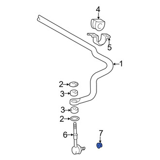 Toyota OE - Front Suspension Stabilizer Bar Link Nut
