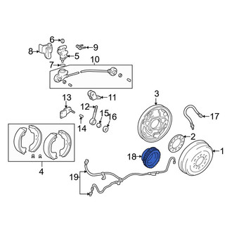 Toyota OE - Rear Left ABS Wheel Speed Sensor Tone Ring
