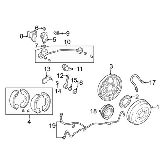 Toyota OE - Rear Suspension - Brake Components (Pre Runner Xtracab)