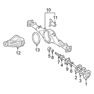 Toyota OE - Rear Suspension - Axle & Differential (Pre Runner Xtracab)