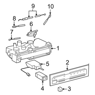Toyota OE - Instrument Panel Components (A/C & Heater Control)