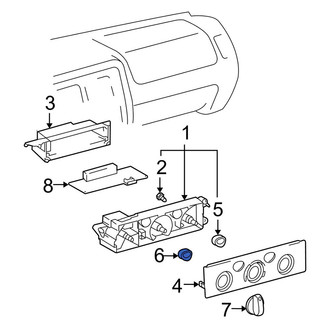 Toyota OE - HVAC Heater Control Knob
