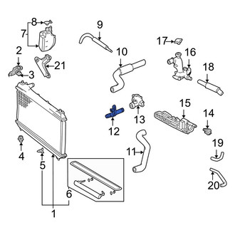Toyota OE - Engine Coolant Pipe