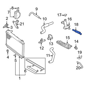 Toyota OE - Engine Coolant Bypass Hose