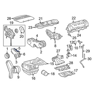 Toyota OE - Left Lower Engine Timing Cover Gasket