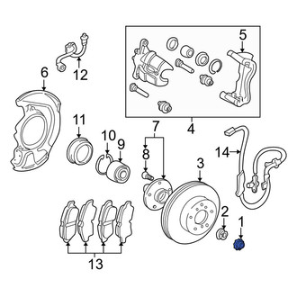 Toyota OE - Front Wheel Bearing Dust Cap