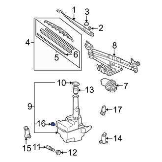 Toyota OE - Windshield Washer Pump Grommet