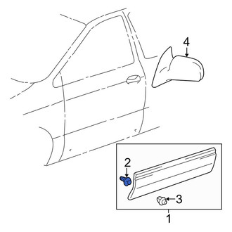 Toyota OE - Door Molding Clip