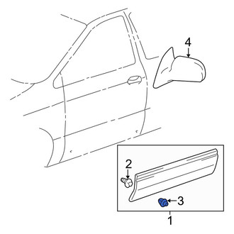 Toyota OE - Door Molding Clip