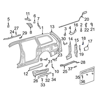 Toyota OE - Fuel Door Spring
