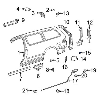 Toyota OE - Fuel Door Spring