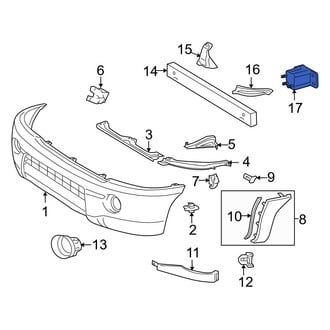 Toyota OE - Front Left Bumper Cover Reinforcement Beam Bracket