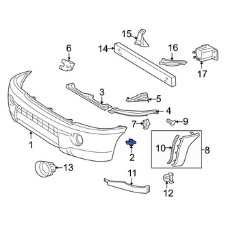 Toyota OE - Bumper Cover Retainer