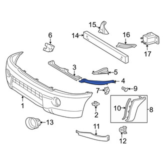 Toyota OE - Front Left Bumper Cover Support Rail