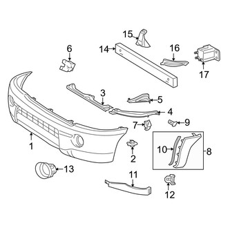 Toyota OE - Front Bumper - Bumper & Components