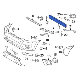 Toyota OE - Front Bumper Cover Reinforcement Beam