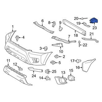 Toyota OE - Front Left Bumper Cover Reinforcement Beam Bracket