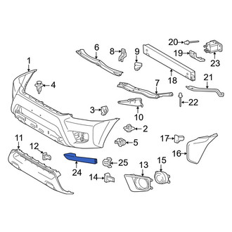 Toyota OE - Front Left Bumper Cover Spacer Panel
