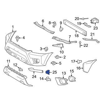 Toyota OE - Bumper Cover Spacer Panel Clip