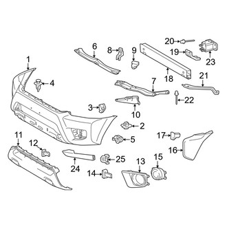 Toyota OE - Front Bumper - Bumper & Components