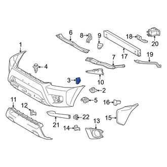 Toyota OE - Front Bumper Cover Support Rail