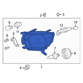 Toyota OE - Front Right Headlight Assembly