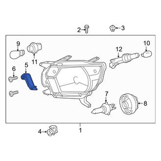 Toyota OE - Front Right Headlight Molding