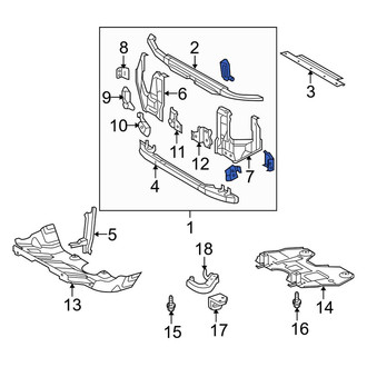 Toyota OE - Front Radiator Support Panel