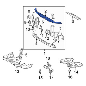 Toyota OE - Front Upper Radiator Support Tie Bar