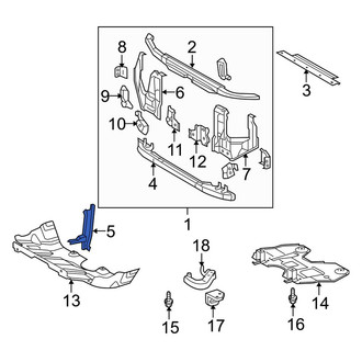 Toyota OE - Front Hood Latch Support
