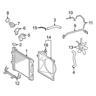 Toyota OE - Engine Coolant Reservoir Hose