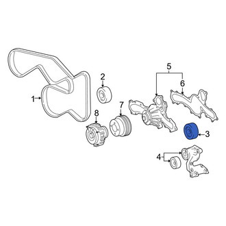 Toyota OE - Accessory Drive Belt Idler Pulley