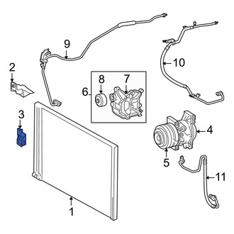 Toyota OE - Left Lower A/C Condenser Mount