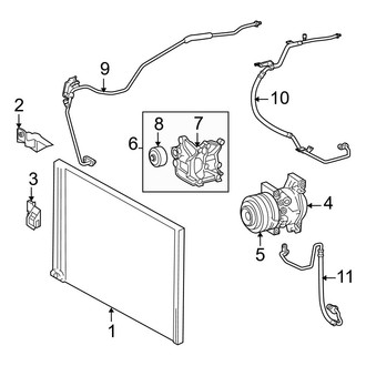 Toyota OE - Air Conditioner & Heater - Condenser, Compressor & Lines